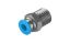 Imagem de CONEXAO RAPIDA EM LATAO TIPO RETA 1/4" ROSCA MACHO 6MM
