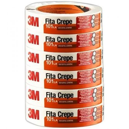 Imagem de FITA CREPE SIMPLES BEGE 18MM X 50M