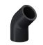 Imagem de JOELHO DE PVC 45° SOLDAVEL  1" SCH80 PRETO