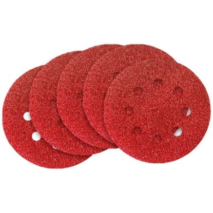 Imagem de DISCO DE LIXA  125MM GR  60   5 PCS C/ VELCRO PERFURADO