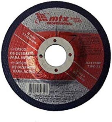 Imagem de DISCO DE DESBASTE  4-1/2" X 1/4" X 7/8" (125 X 6,4 X 22,2 MM) P/ METAL