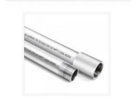 Imagem de ELETRODUTO DE ALUMINIO SCH40  3/4" C/ RL NPT-TA E LUVA DE ALUMINIO 3/4 C/R NPT VARA COM 6 METROS