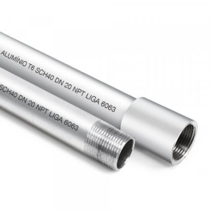 Imagem de ELETRODUTO DE ALUMINIO SCH40   3" C/RL NPT-TA