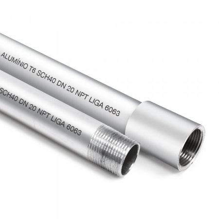 Imagem de ELETRODUTO DE ALUMINIO SCH40   3" C/RL NPT-TA