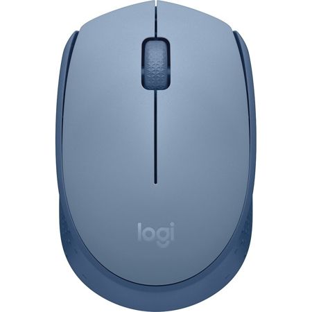 Imagem de MOUSE SEM FIO LOGITECH M170 COM DESIGN AMBIDESTRO COMPACTO, CONEXÃO USB E PILHA INCLUSA - AZUL CLARO CX 1 UN