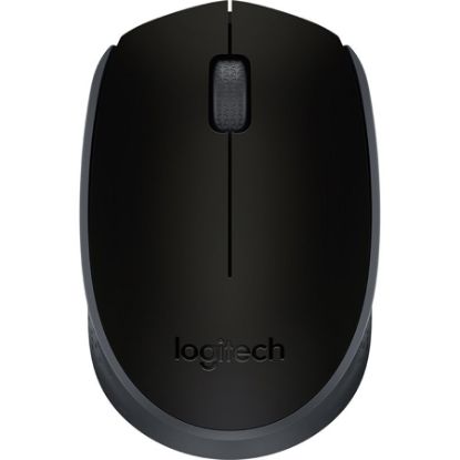 Imagem de MOUSE SEM FIO LOGITECH M170 COM DESIGN AMBIDESTRO COMPACTO, CONEXÃO USB E PILHA INCLUSA - PRETO CX 1 UN