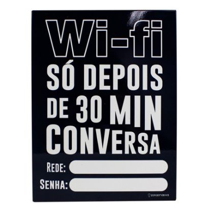 Imagem de PAINEL METÁLICO 26X19 WI-FI 30 MIN 81848 ZONA CRIATIVA PT 1 UN