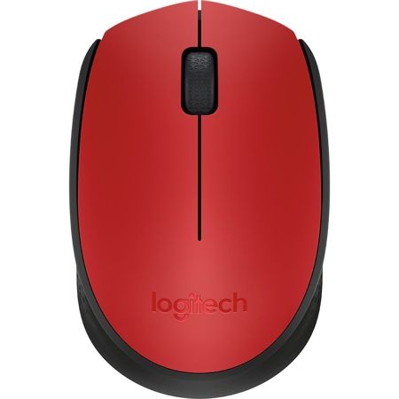 Imagem de MOUSE SEM FIO LOGITECH M170 COM DESIGN AMBIDESTRO COMPACTO, CONEXÃO USB E PILHA INCLUSA - VERMELHO CX 1 UN