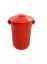 Imagem de LIXEIRA PLASTICA TIPO BALDE 60L C/ TAMPA SOBREPOSTA VERMELHO
