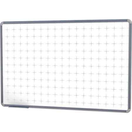 Imagem de QUADRO BRANCO 90X60 MOLDURA ALUMINIO QUADRICULADO 9046 STALO PT 1 UN