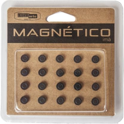 Imagem de IMÃ FIXADOR DE LEMBRETES DE FERRITE 8MM CORTIARTE BT 20 UN