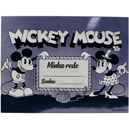 Imagem de PAINEL METÁLICO 26X19 DISNEY MICKEY E MINNIE DISNEY, 81863, ZONA CRIATIVA - PT 1 UN