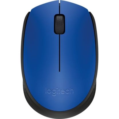 Imagem de MOUSE SEM FIO LOGITECH M170 COM DESIGN AMBIDESTRO COMPACTO, CONEXÃO USB E PILHA INCLUSA, AZUL - CX 1 UN