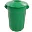 Imagem de LIXEIRA PLASTICA TIPO BALDE 60L C/ TAMPA SOBREPOSTA VERDE