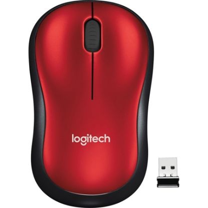 Imagem de MOUSE SEM FIO LOGITECH M185 2.4GHZ COM RECEPTOR USB, DESIGN AMBIDESTRO COMPACTO, CONEXÃO USB E PILHA INCLUSA - VERMELHO CX 1 UN