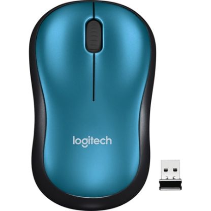 Imagem de MOUSE SEM FIO LOGITECH M185 2.4GHZ COM RECEPTOR USB, DESIGN AMBIDESTRO COMPACTO, CONEXÃO USB E PILHA INCLUSA - AZUL CX 1 UN