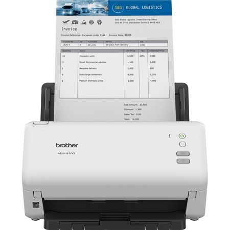 Imagem de SCANNER PORTÁTIL DE MESA, DUPLEX, ADS3100, BROTHER - 1 UN