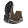 Imagem de BOTA DE COURO NOBUCK C/ VELCRO N° 37 MARROM/LARANJA