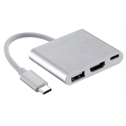Imagem de ADAPTADOR HDMI PARA USB3.0 E USB-C MD9 BT 1 UN