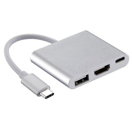 Imagem de ADAPTADOR HDMI PARA USB3.0 E USB-C MD9 BT 1 UN