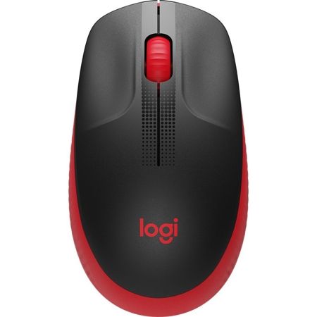 Imagem de MOUSE SEM FIO LOGITECH M190 COM DESIGN AMBIDESTRO DE TAMANHO PADRÃO, CONEXÃO USB E PILHA INCLUSA - VERMELHO CX 1 UN