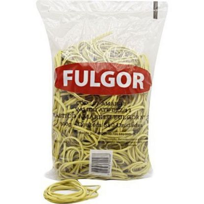 Imagem de ELÁSTICO LÁTEX ESPECIAL AMARELO N.18 C/ 550 UNIDADES FULGOR PT 1 UN