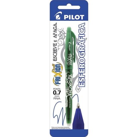 Imagem de CANETA ESFEROGRAFICA APAGAVEL EM GEL 0.7MM AZUL VERDE FRIXION
