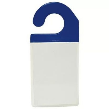 Imagem de CRACHÁ PARA AUTOMÓVEL TRANSPARENTE 90X130MM AZUL 258 PLASTPARK PT 10 UN