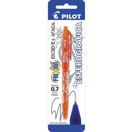 Imagem de CANETA ESFEROGRAFICA APAGAVEL EM GEL 0.7MM AZUL LARANJA FRIXION