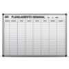 Imagem de QUADRO BRANCO 90X60 PLANEJAMENTO SEMANAL ALUMÍNIO AL-9060PS EASY OFFICE PT 1 UN