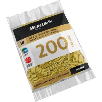 Imagem de ELÁSTICO SUPER AMARELO N.18 C/ 200 UNIDADES B0501020407008 MERCUR PT 1 UN