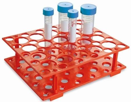 Imagem de RACK ESTANTE DE PLASTICO PARA TUBOS TIPO FALCON DE 15ML E 50ML
