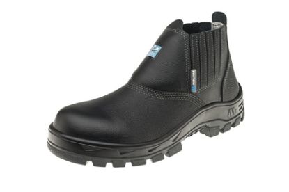 Imagem de BOTA EM COURO HIDROFUGADO C/ ELASTICO N°43 BICO DE COMPOSITE SOLADO EM PU PRETO