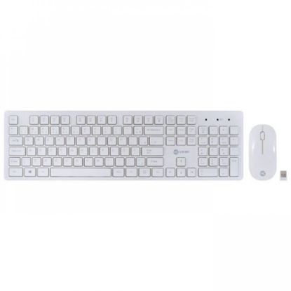 Imagem de KIT TECLADO E MOUSE WIRELESS BRANCO