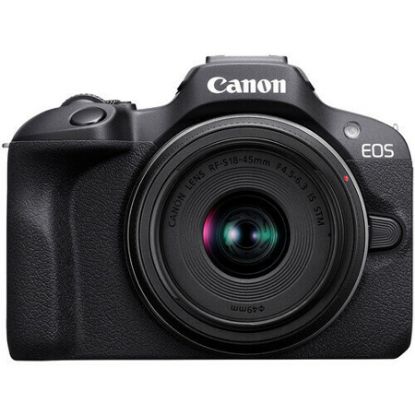 Imagem de CAMERA EOS R100 MIRRORLESS 24.2MP C/ LENTE 18-45MM F/4.5-6.3 IS STM VIDEO 4K