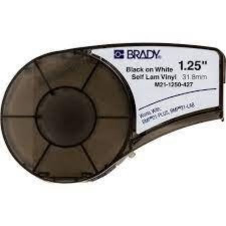 Imagem de ETIQUETA VINIL AUTO LAMINADA BRANCA 31,75 MM X 4,27M P/ ROTULADORAS BMP21-PLUS E BMP21-LAB