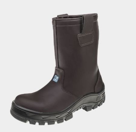 Imagem de BOTA DE MICROFIBRA CANO MEDIO N 37 COR MARROM COM BICO COMPOSITE
