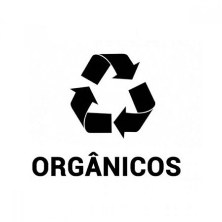 Imagem de ADESIVO GRANDE P/ SINALIZACAO DE COLETA SELETIVA DE ORGANICOS ( CONTENTOR 240L ) PRETO