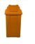 Imagem de LIXEIRA PLASTICA QUADRADA  25L C/ TAMPA BASCULANTE LARANJA