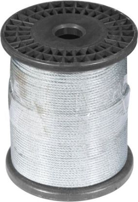 Imagem de CABO DE ACO DE   1,6MM 1/16" 6X7 100M PLASTIFICADO ALMA DE FIBRA