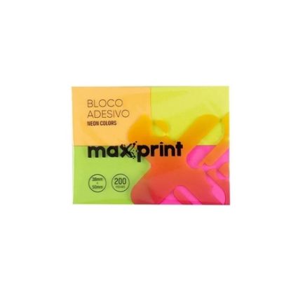 Imagem de BLOCO ADESIVO NEON COLORS 38MM X 50MM C/ 4 BLOCOS PEQUENOS