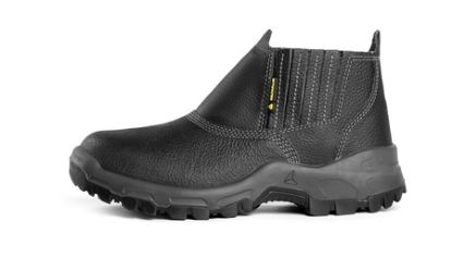 Imagem de BOTA DE COURO C/ ELASTICO LATERAL CALCE RAPIDO N° 44 PRETO
