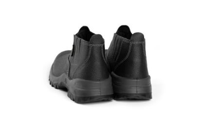 Imagem de BOTA DE COURO C/ ELASTICO LATERAL CALCE RAPIDO N° 44 PRETO
