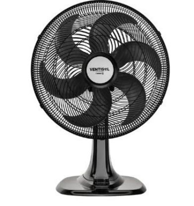 Imagem de VENTILADOR DE MESA OSCILANTE TURBO 6P 50CM PRETO 220V PREMIUM
