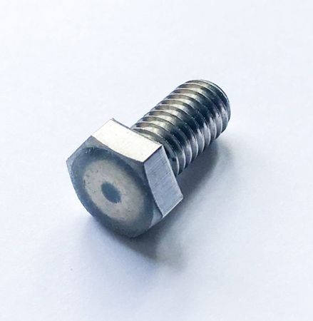 Imagem de GATILHO FERROMAGNETICO EM ACO INOX 316 P/ ACIONAMENTO DE SENSOR ROSCA 3/8" TIPO PARAFUSO SEXTAVADO