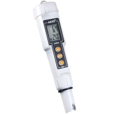 Imagem de PHMETRO PORTATIL FAIXA 0-14 PH COM COMPENSACAO AUTOMATICA DE TEMPERATURA AK90