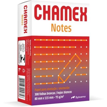 Imagem de BLOCO DE ANOTAÇÃO COMPACTO SEM PAUTA CHAMEX NOTES, 75G, 80X115MM, 300 FOLHAS - BL 300 FL