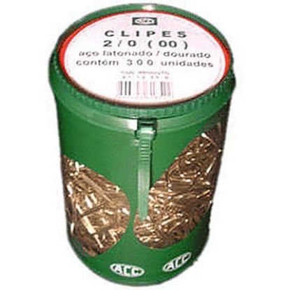 Imagem de CLIPS NR.2/0 LATONADO (PT C/300UN) DOURADO ACC PO 1 UN