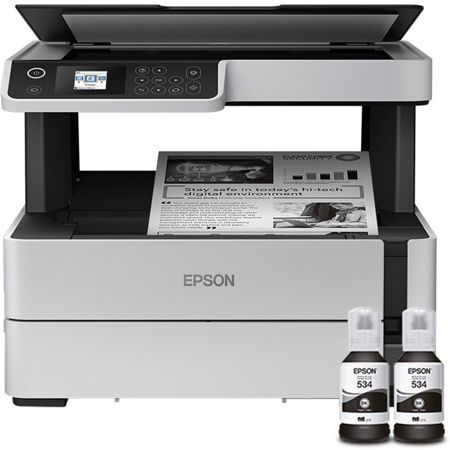 Imagem de IMPRESSORA MULTIFUNCIONAL TANQUE DE TINTA ECOTANK M2170, MONOCROMÁTICA, IMPRESSÃO DUPLEX, WI-FI, CONEXÃO ETHERNET, CONEXÃO USB, 