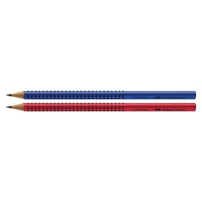 Imagem de LÁPIS PRETO N.2 LATA MIX, GRIP, VERMELHO, AZUL, 1205, FABER-CASTELL - LT 144 UN